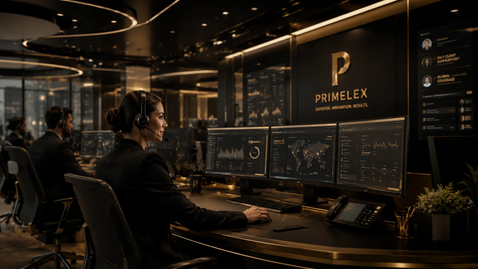 Central de contato tecnológica e sofisticada da Primelex